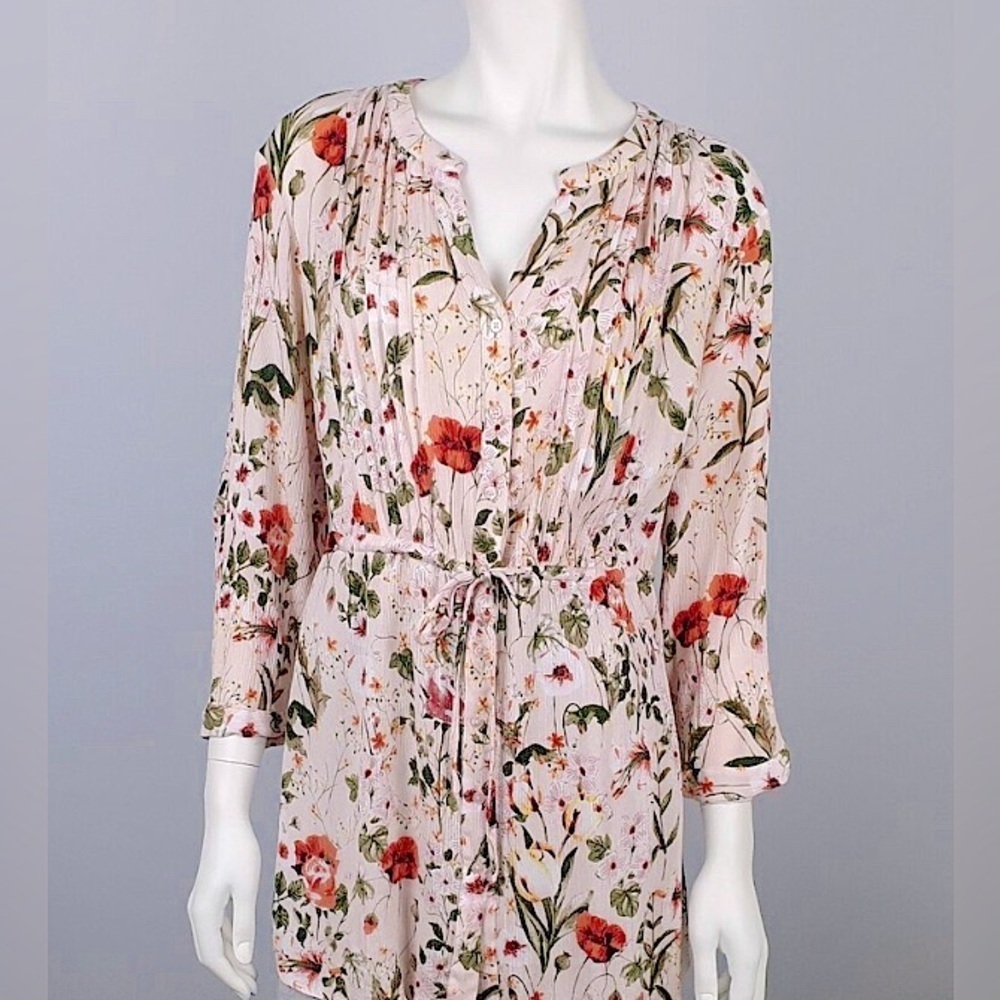 Hilary Radley| Pink floral blouse